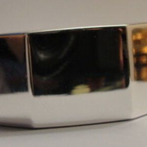 Silver Tone Nut Style Clamper Bracelet Wholesale Lot of 6